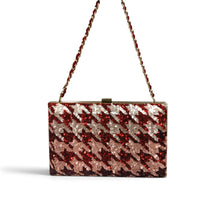 Load image into Gallery viewer, Crimson blush Ombre Sparkle clutch
