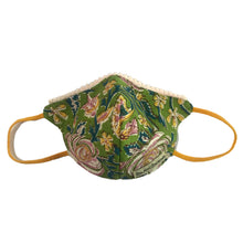 Load image into Gallery viewer, Green and pink Jaipur Block