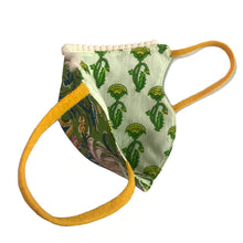 Load image into Gallery viewer, Green and pink Jaipur Block