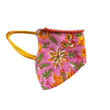 Load image into Gallery viewer, Pink and Mustard Jaipur Block