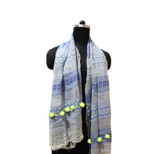 Load image into Gallery viewer, Denim weave neon stole