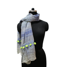 Load image into Gallery viewer, Denim weave neon stole