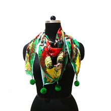 Load image into Gallery viewer, Tropical pineapple parakeet scarf
