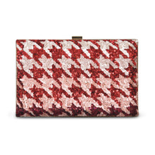Load image into Gallery viewer, Crimson blush Ombre Sparkle clutch

