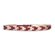 Load image into Gallery viewer, Crimson Blush Ombre Sparkle waist belt
