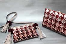 Load image into Gallery viewer, Crimson Blush Ombre Sparkle waist belt
