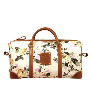 Floral ivory duffle - sample sale