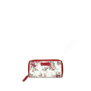 Floral red wallet