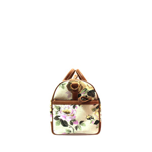 Floral ivory duffle - sample sale