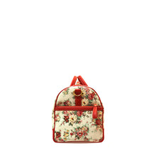 Load image into Gallery viewer, Floral red duffle
